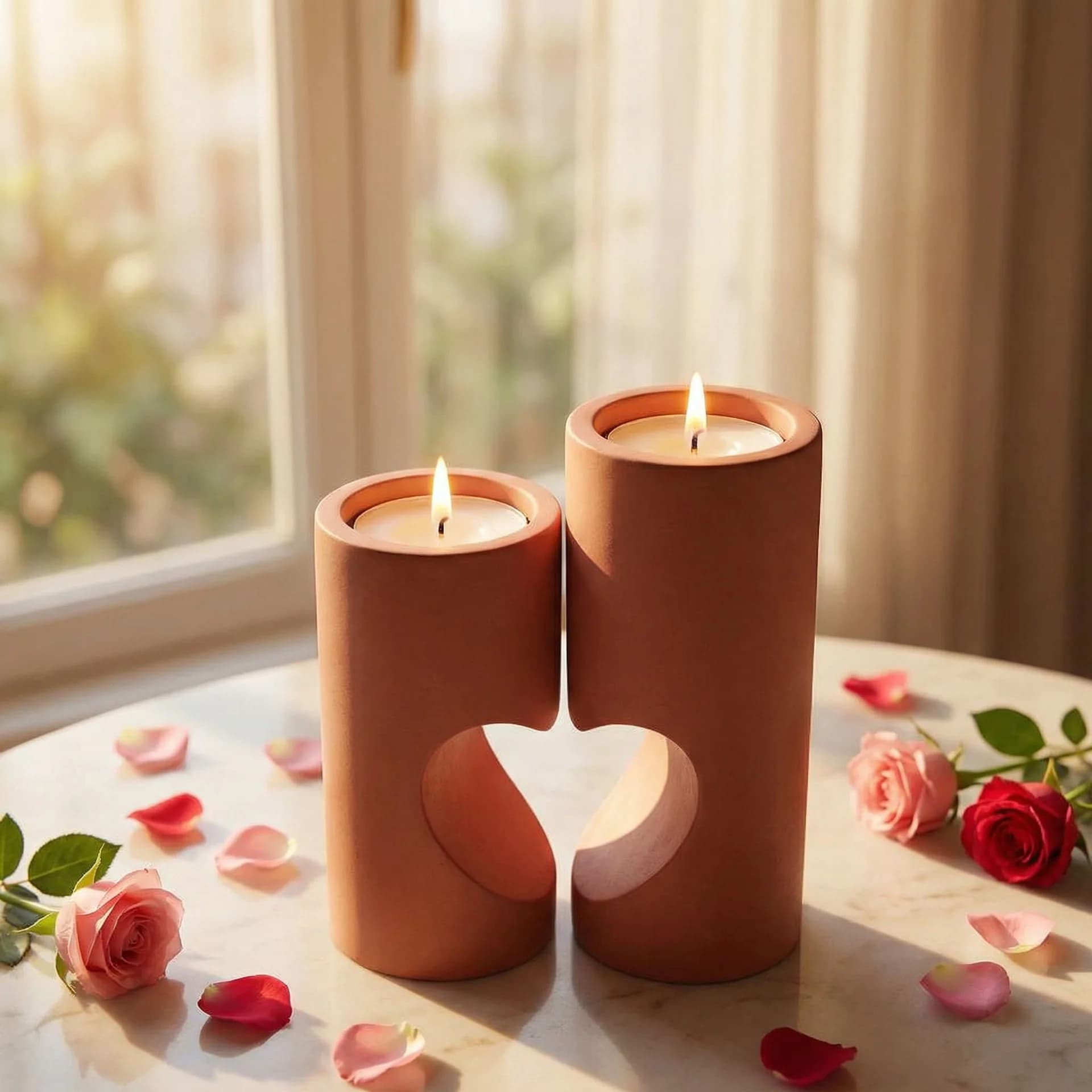 Nuovo Stampo in Silicone per Resina a Forma di Cuore per Portacandele, Decorazione Fai-da-Te per San Valentino