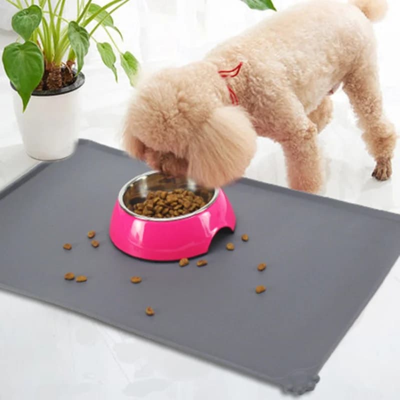Tappetino per pasti per animali domestici in silicone Tappetino per alimenti per gatti antiscivolo impermeabile Tappetino per ciotola per alimentazione per cuccioli Nessuna pulizia richiesta Accessori per animali domestici