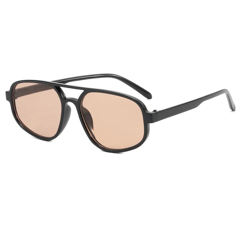 Retro Double Bridge occhiali da sole moda uomo semplice luce quadrata donna occhiali da sole Ins Trending Shades UV400 Wholesa Eyeglass