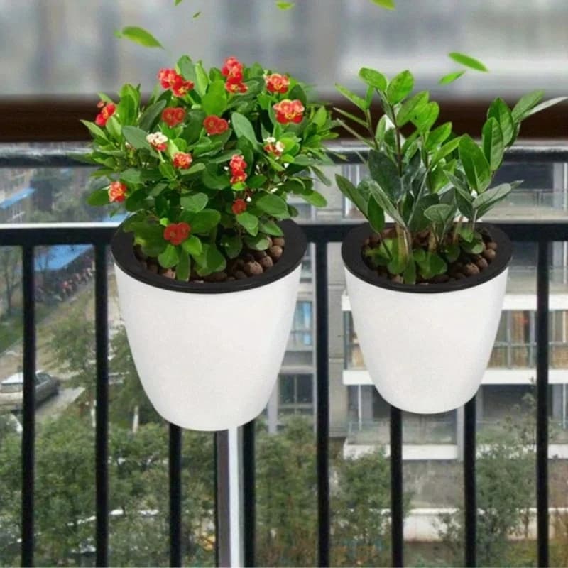 Wall Autoflowering Planter, Wall Planter, Vertical Garden Planter, Suspended Vase for Balcony, Fence, Indoor Patio