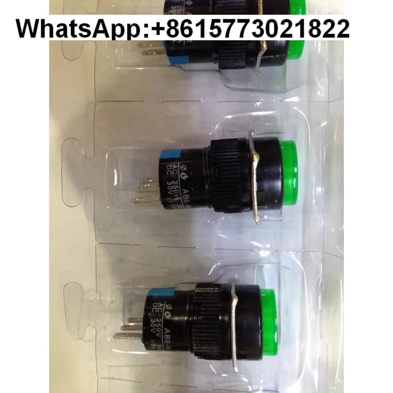 AB6Y-M 16 mm button switch, throttle switch, lightless and without lock (1 pcs)