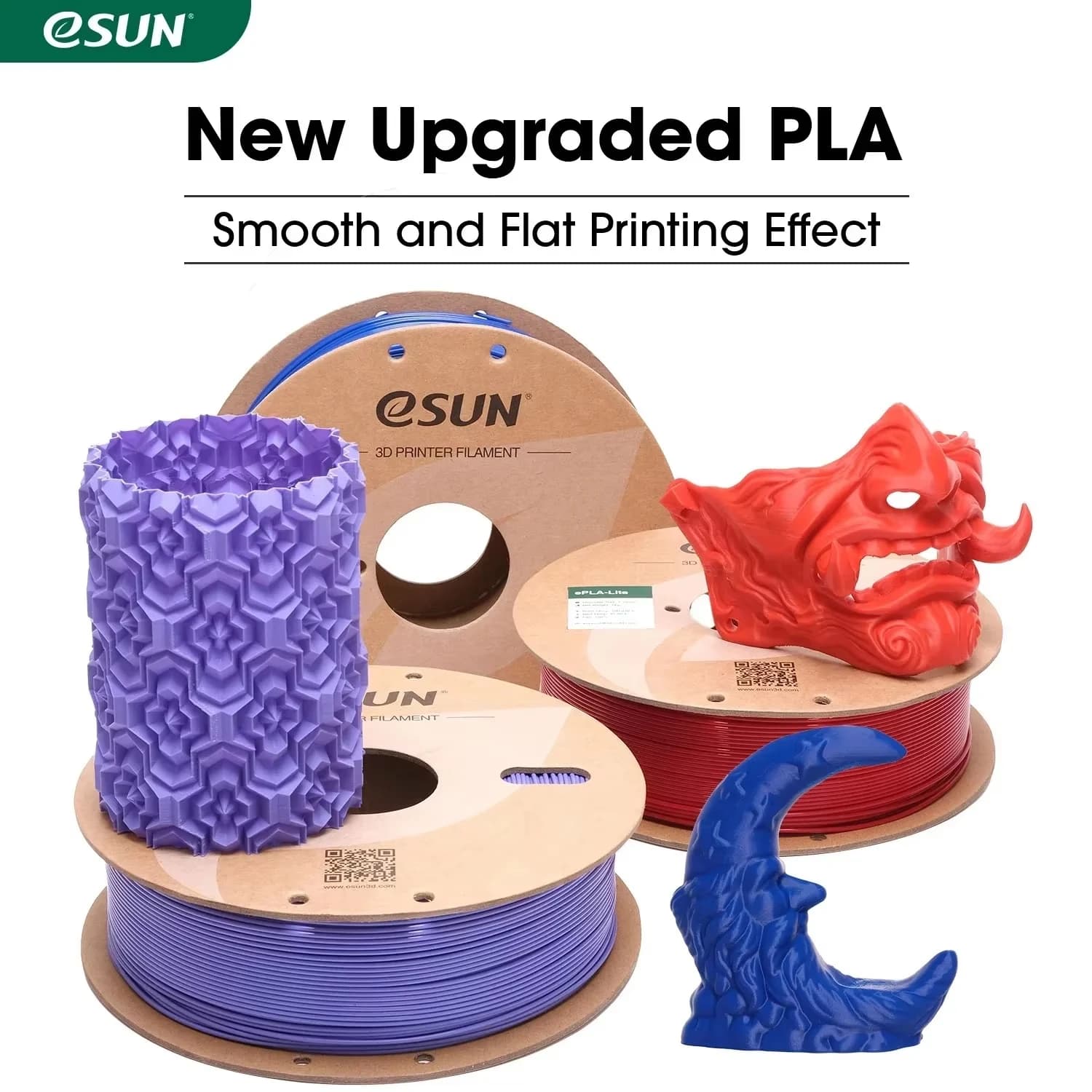 eSUN Filament PLA for 3D Printer 3D Filament 1.75 mm 1 kg coil (2.2 LBS) PLA updated 3D for Bambu laboratory