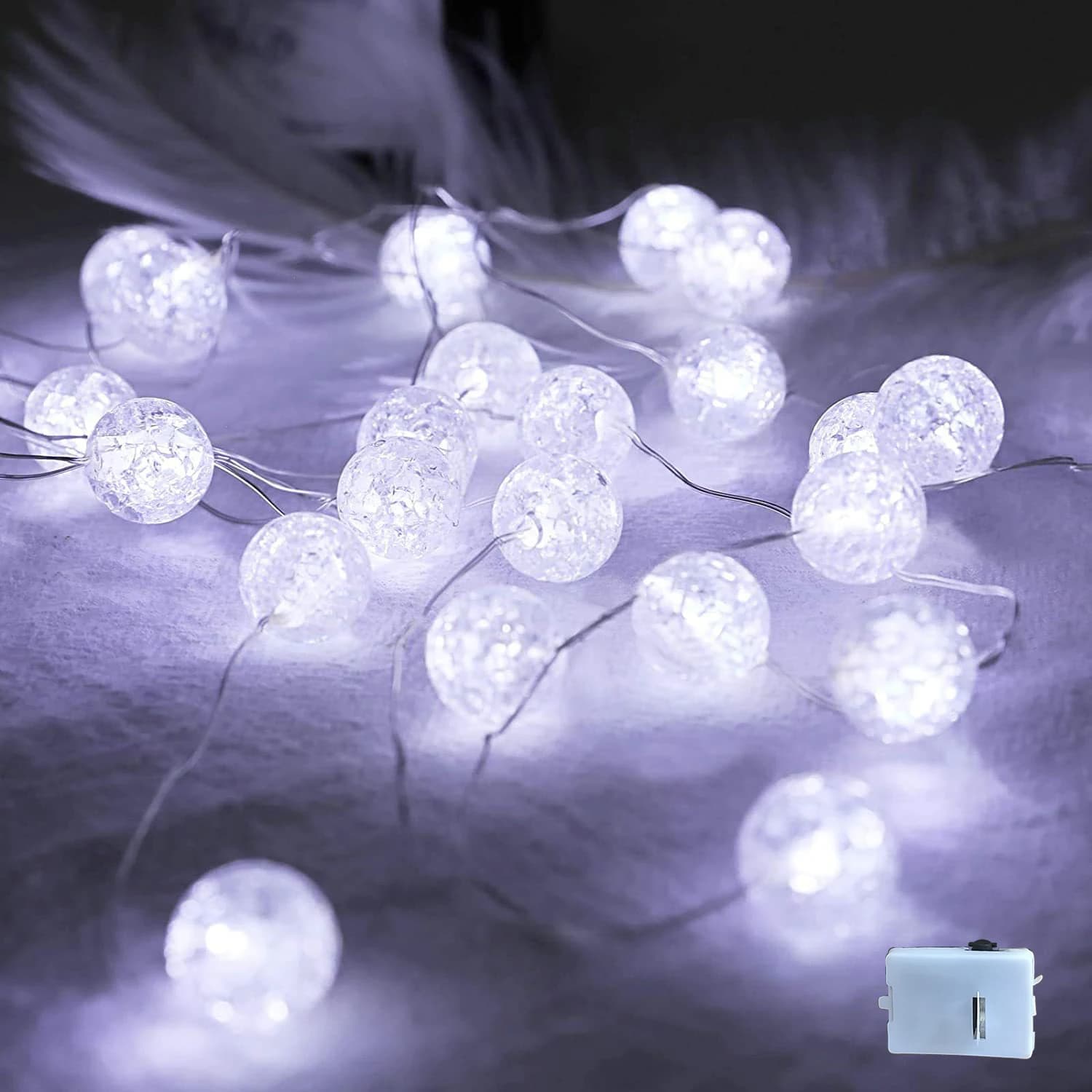 Stringa di lucine Ghirlanda di luci a LED Ghirlanda a batteria AG13 Decorazioni di Natale Capodanno Decorazione natalizia per feste di matrimonio
