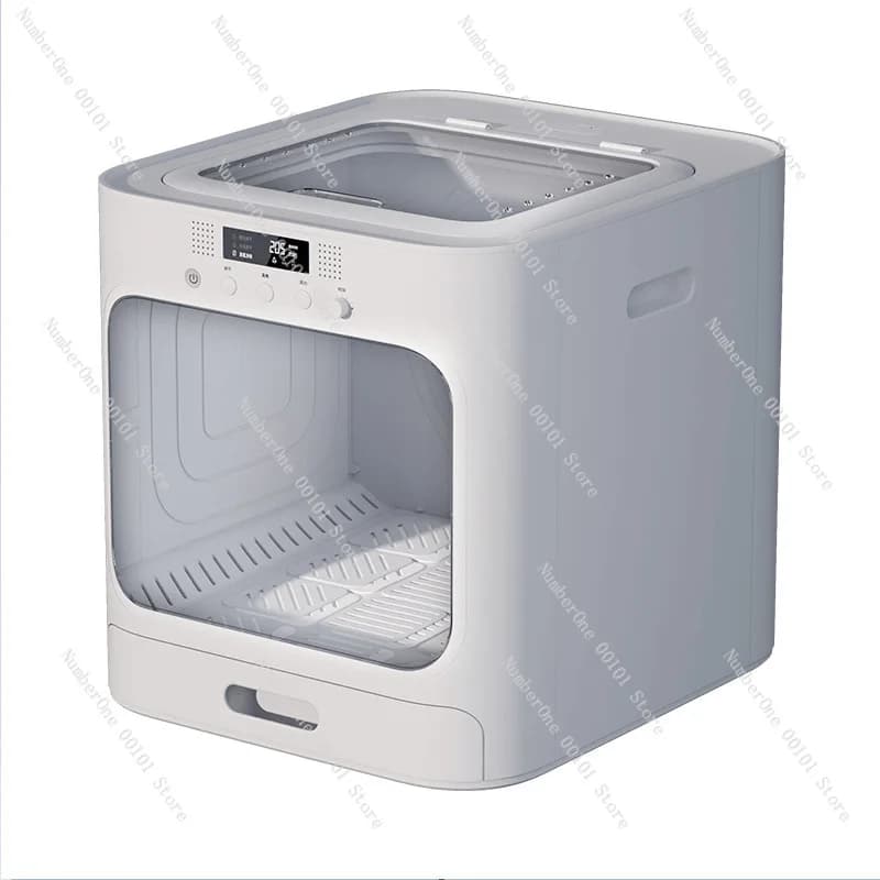 Smart Pet Drying Box, Constant Temp Bottom Blower,Automatic Dog Cat Hair Dryer Cabinet,Small Pet Grooming Machine with Quiet Fan