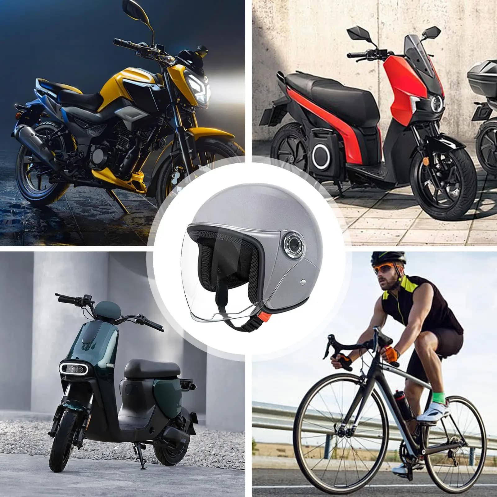 Bike helmet Electric bike helmets protection from cold winter half hot helmet motorcycle helmet for outdoor travel