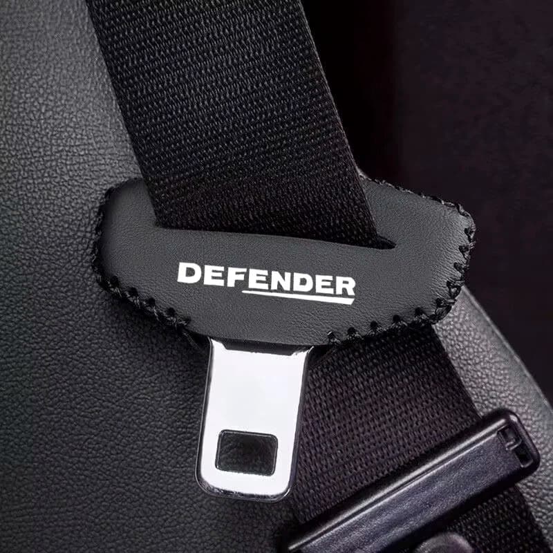 Custodia protettiva antigraffio per cintura di sicurezza per auto in pelle PU da 2 pezzi per Land Rover Defender
