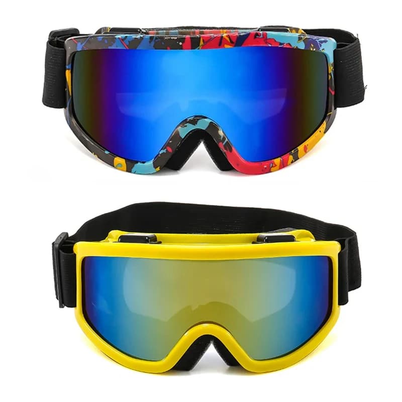 Occhiali da Sci e Snowboard Unisex, Protezione UV, Antivento per Sport Invernali, Ciclismo e Moto