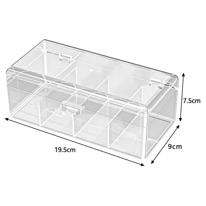 Card Case Protector Container Kpop Photocard Storage Box Transparent Photo Card Organizer Compartment Flip Box