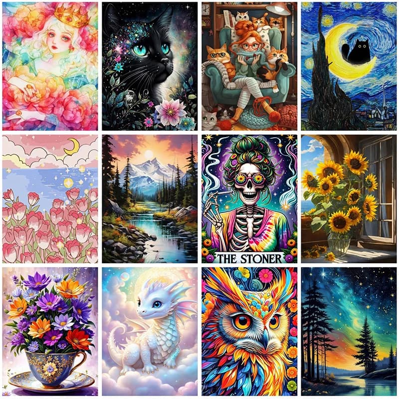 New 5D Diy Diamond Paintings 30x40 cm Mosaic Wall Diamond Art Painting Kits Embroidery Full Crystal Accessories New 2025 Paint