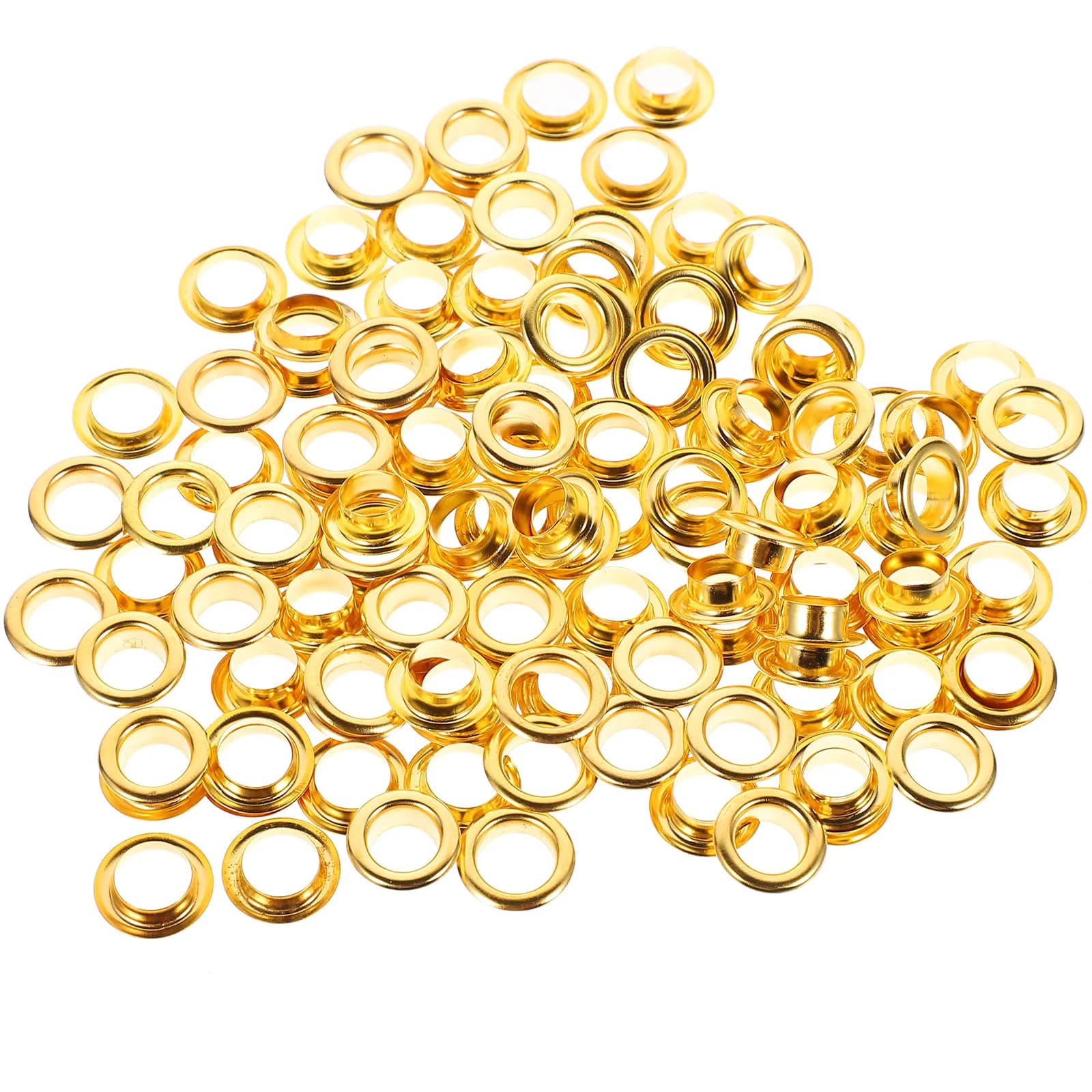 Kit di 50 occhielli in rame per cucito, per vestiti, tende, scarpe, artigianato, con strumento di fissaggio