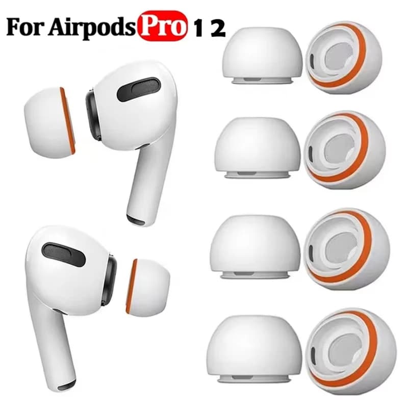 1 pair of memory foam earphones for Apple AirPods Pro 2 1 silicone spare headset pressure limiter plug for ear accessory