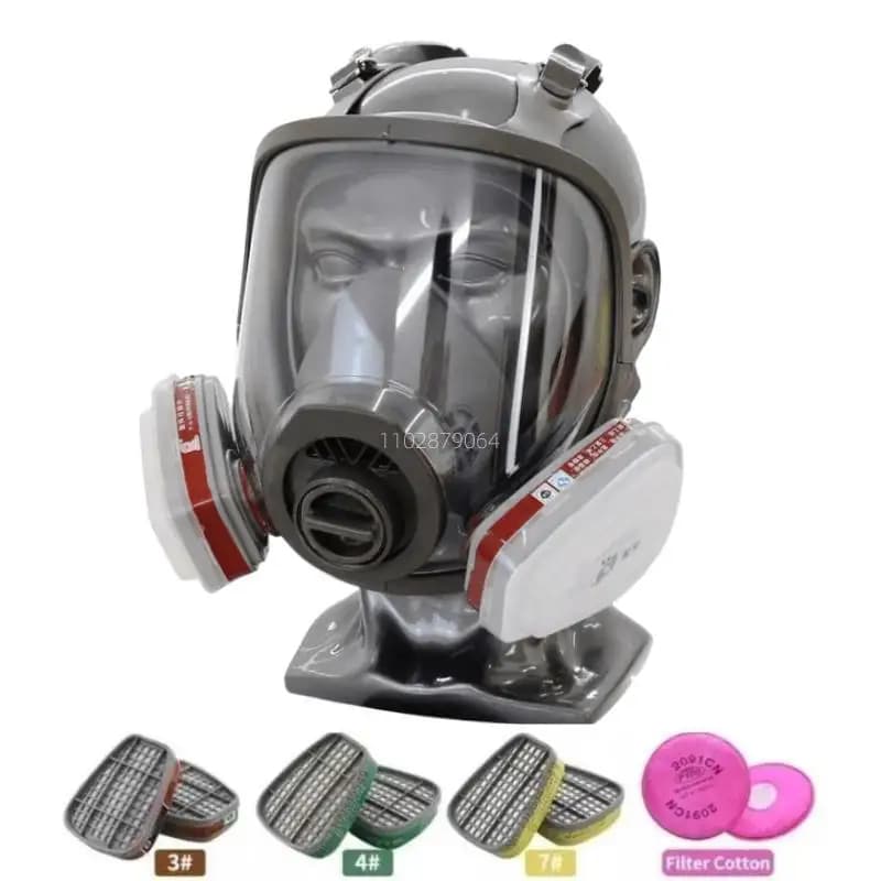 6800 maschera a pieno facciale respiratore maschera antigas acido/organico/ammoniaca vernice antiparassitario chimico laboratorio polvere filtro multifunzione maschera antigas