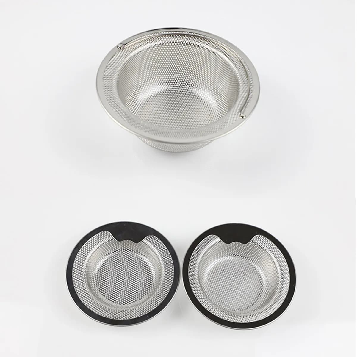 Filtro per Lavello da Cucina in Acciaio Inox Premium, Cestello per Rifiuti Alimentari, Design a Maglia Fitta, Facile da Installare e Usare