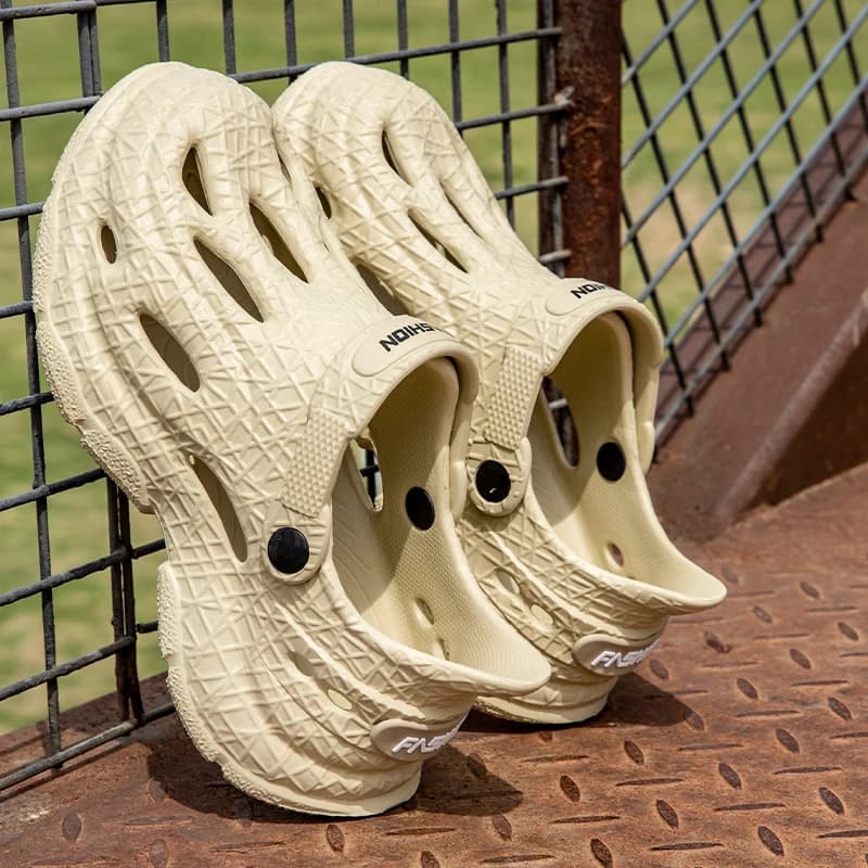 Scarpe Estive Traspiranti da Uomo, Sandali con Suola Spessa in EVA Antiscivolo, Calzature Casual per Guida, Spiaggia, Giardino e Uso Quotidiano