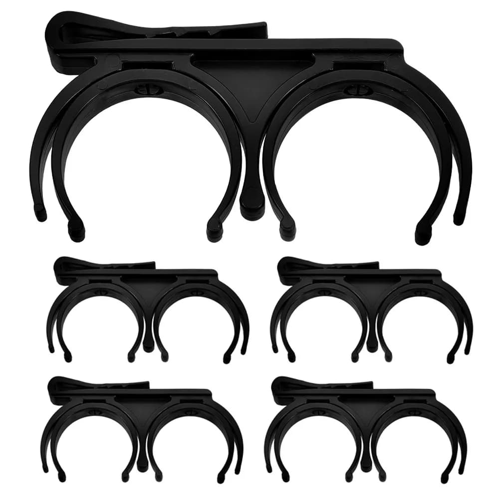 Set di 5 Portapalline da Golf Rotanti e Pieghevoli, Clip Porta Doppia Palla, Supporto Portatile da Cintura per Golfisti Professionisti