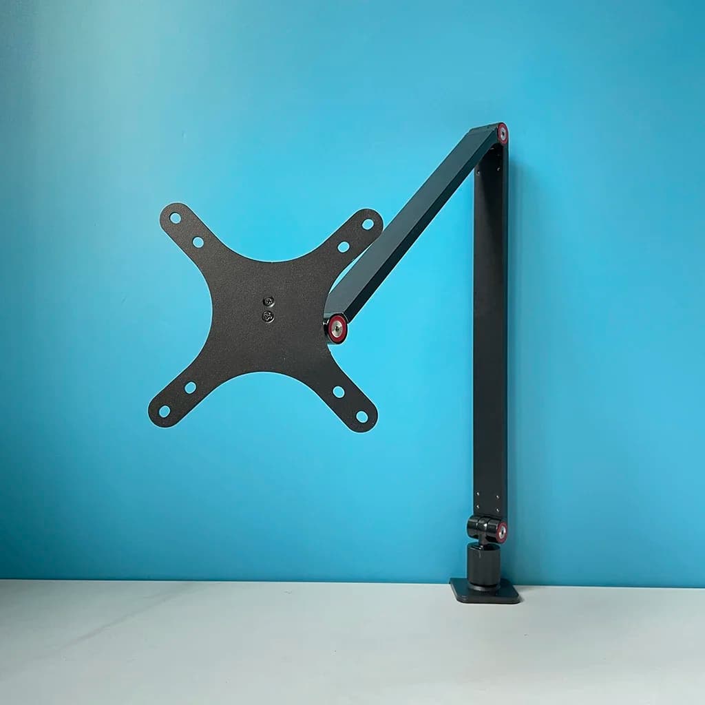 Support for Portable Aluminum Alloy Monitor Clamp Support for Adjustable Table Riser Adapter Vesa Suitable for 13 14 15.6 17.3 Inch Display