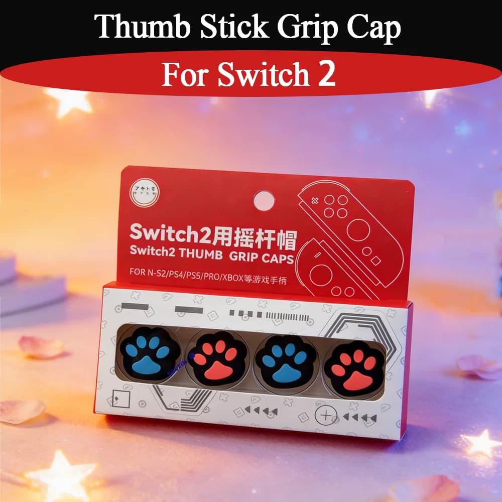 4 Pezzi Cappucci Protettivi Colorati per Joystick per Switch 2/PS5/PS4 JoyCon, Cappucci in Silicone per Levetta Analogica per Accessori di Gioco NS2