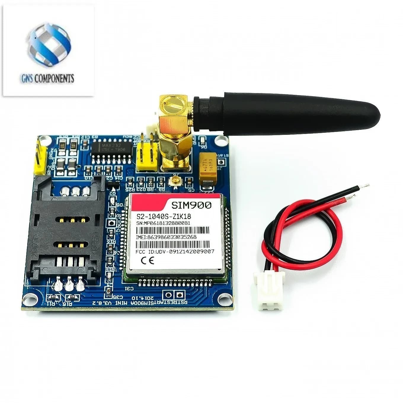 Kit SIM900A sim900 V4.0 Modulo di Estensione Wireless Scheda GSM GPRS con Antenna Testata per Arduino