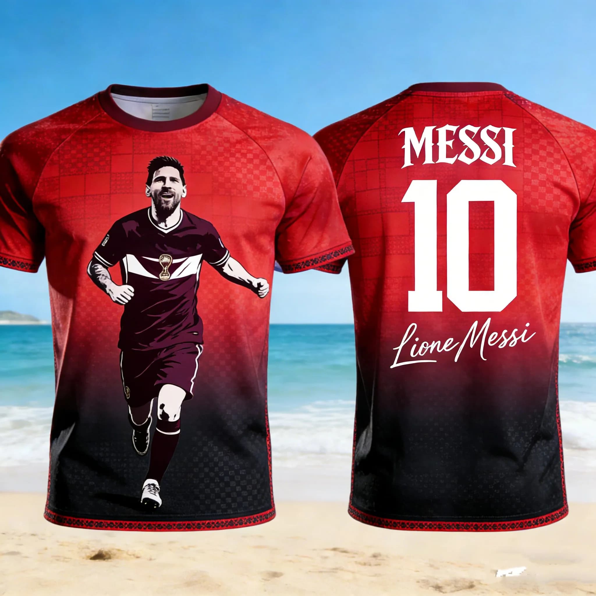 Messi N. Soccer Jersey 10 (2026) for Children and Adults AI Fan, Comfortable and Breathable, Extensive Mesh for Coaching