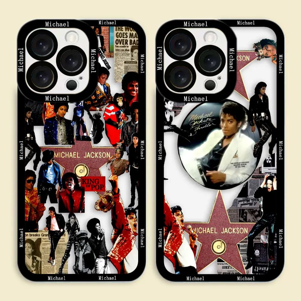 Clear Phone Case For Xiaomi Redmi Note 15 14 13 12 12S 11 11T 11S 10 9 10S 9S 8 Pro Max Plus Cover M-Michael J-Jackson Dancer