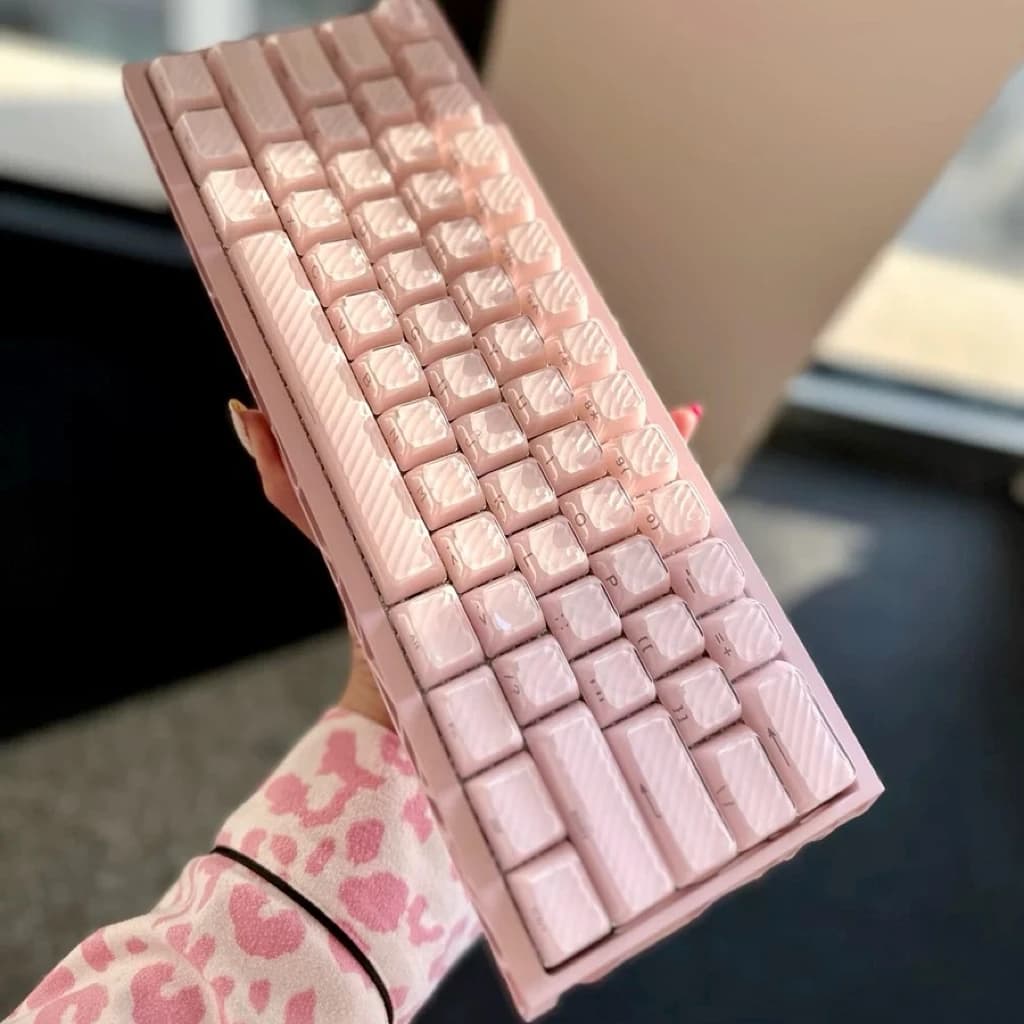 Jelly Crystal 2.0 keycap incisione laterale tappo tastiera meccanica onda magica PC stampaggio ad iniezione cristallo di ghiaccio wooting alice