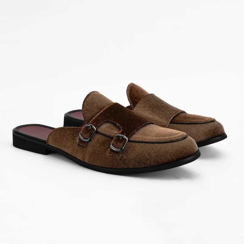 Scarpe ciabatte da uomo in velluto a coste stile nuovo britannico Vamp Fashion blu tinta unita # 38-47 Pantofole da uomo per esterni giornaliere di grandi dimensioni