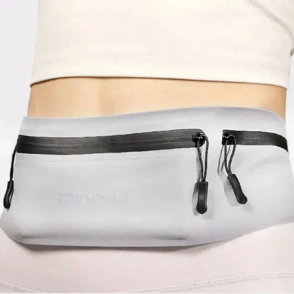 Waterproof Waist Bag for Running, Lightweight and Invisible, Sport Belt for Marathon, Adjustable Laptop Bag for Women