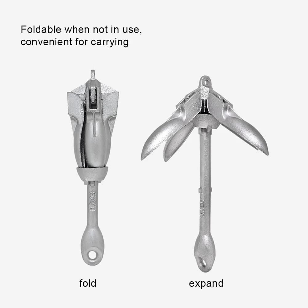 0.7KG 1.5KG Grapnel Anchor with 65ft Marine Rope and Buoy Boat Anchor Kayak Anchor for Kayaks Canoes Paddle Boards Boat Access