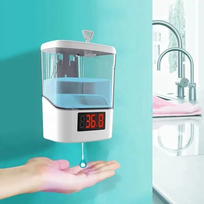 automatic soap dispensers 700ML K9 Thermometer Auto Soap Dispenser 2 in 1 Touchless 15 Languages Gel Type Hand Sanitizer Dispens