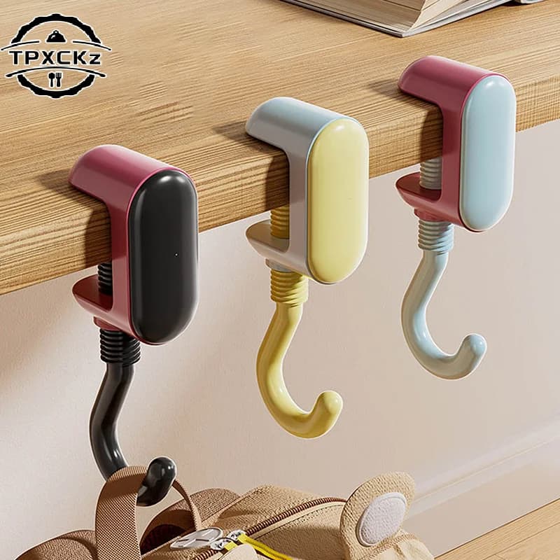 Dopamine Portable Adjustable Desk Edge Hook Desktop Bag Hooks Strong Load-Bearing Gaming Headset Water Bottle Hanging Hooks