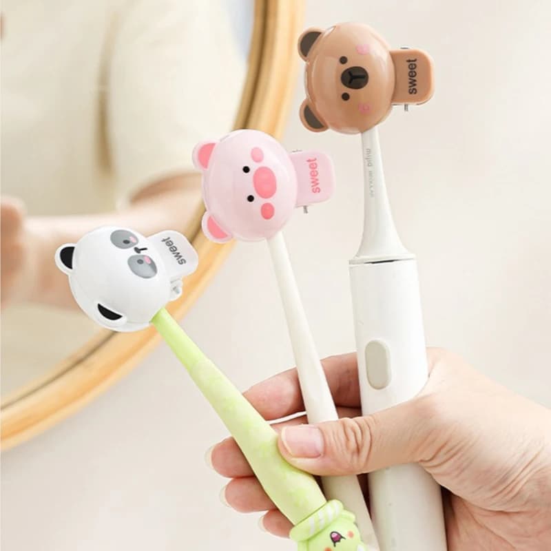 Porta Spazzolino a Forma di Animale Cartone Animato, Custodia Protettiva per Spazzolino Domestico per Bambini, Accessori Portatili da Viaggio