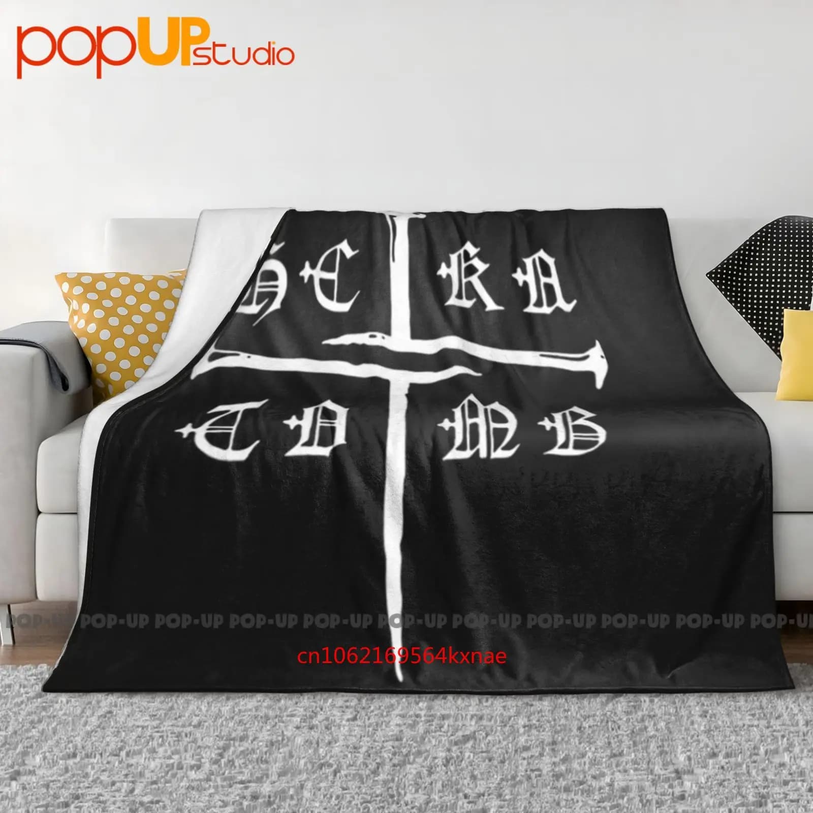 Funeral Mist 'Hekatomb' Coperta ultra morbida trapunta invernale Copridivano Copriletto