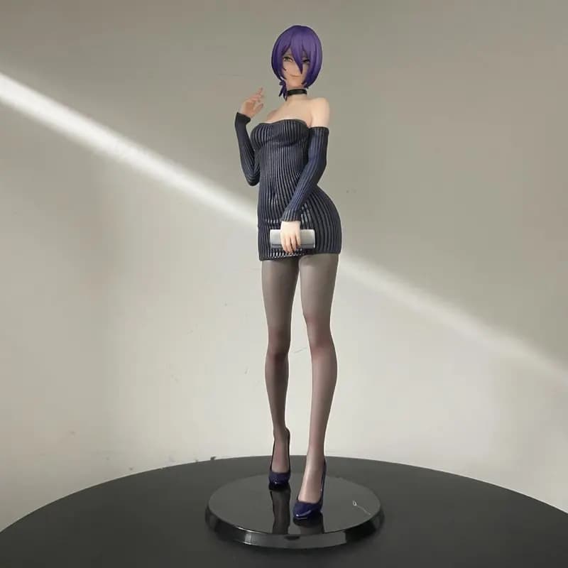 Anime Figure Hela Reze Two Dimensional Beautiful Girl Evening Dress Standing Pvc Model Desktop Decoration For Adult Collection