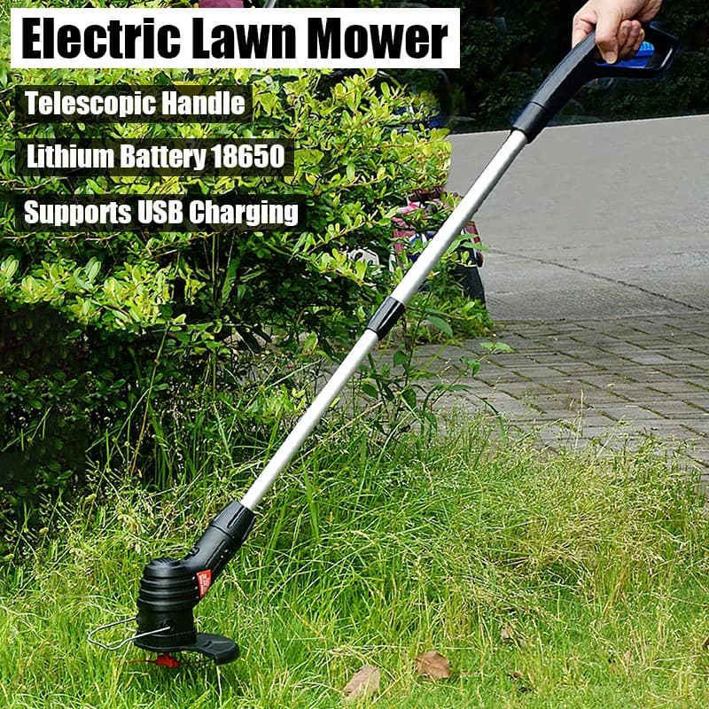 Tosaerba elettrico a batteria Utensili elettrici da giardino portatili Diserbatore retrattile ricaricabile USB Diserbatore elettrico ricaricabile USB