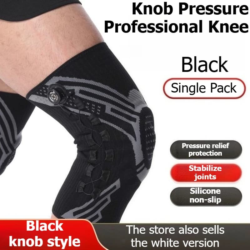Supporto per Ginocchio Regolabile Professionale per Sport, Basket, Calcio, Corsa, Badminton, Fitness