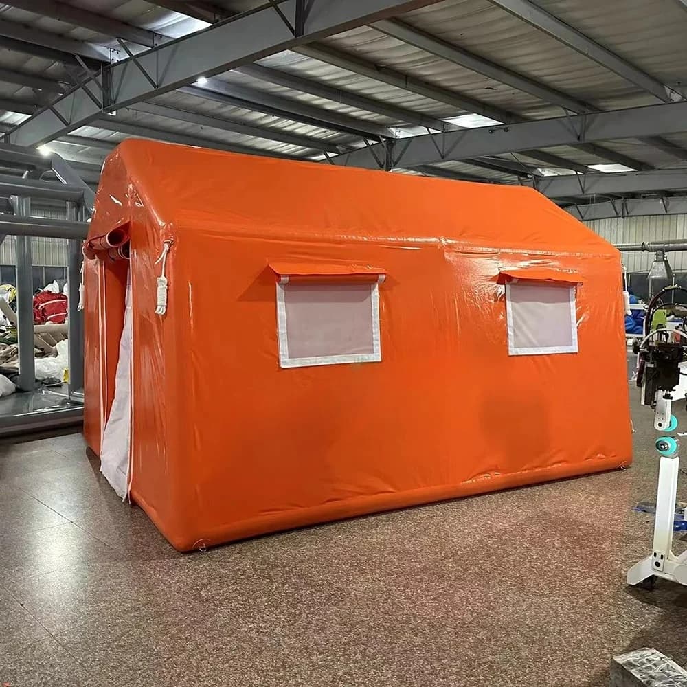 Portable PVC Warm Inflatable Hiking Camping Tent Heavy Duty