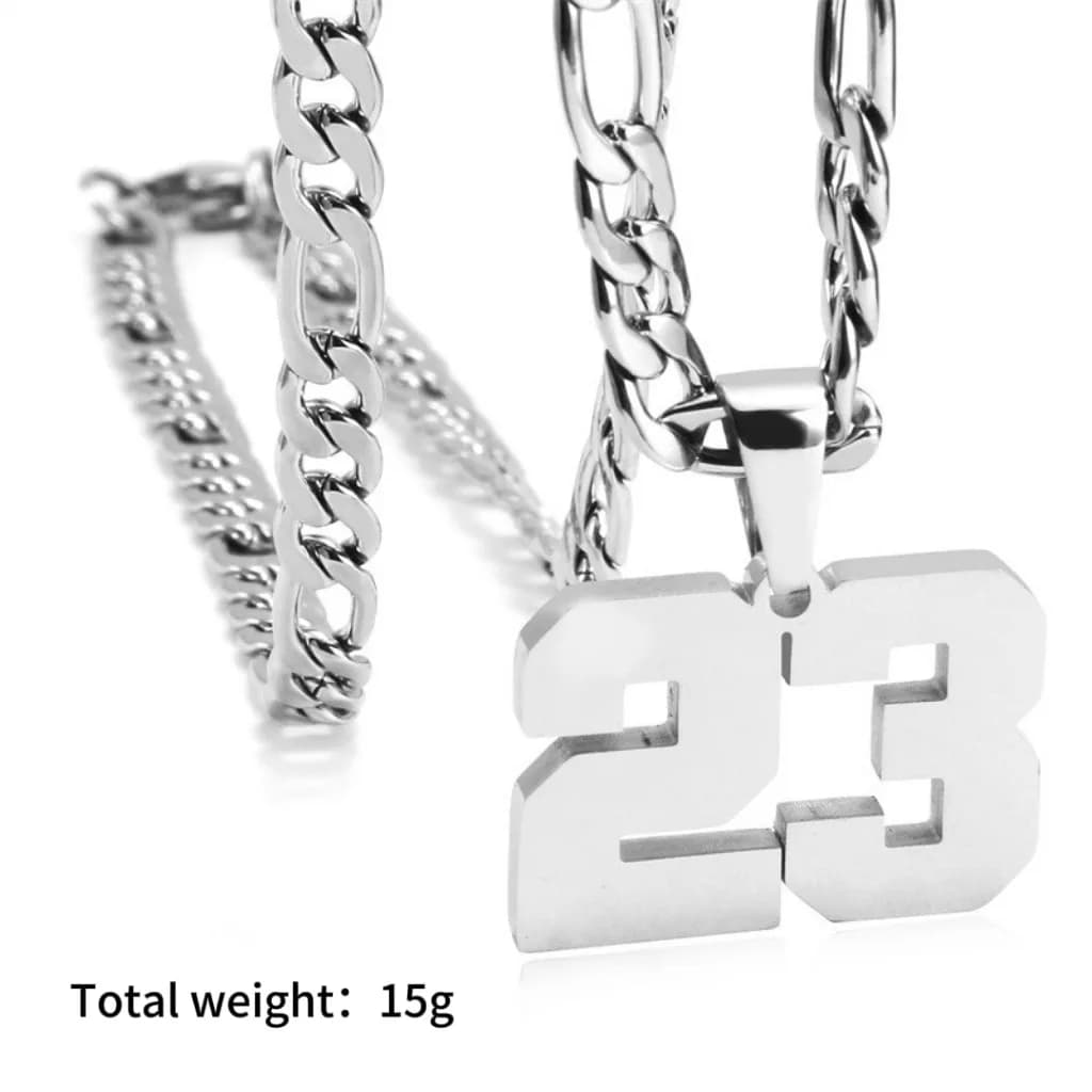 collana per ragazzi lateefah con nomi incisi, numeri dei giocatori di baseball e basket, regalo per bambini 1 custo impermeabile Hiphop