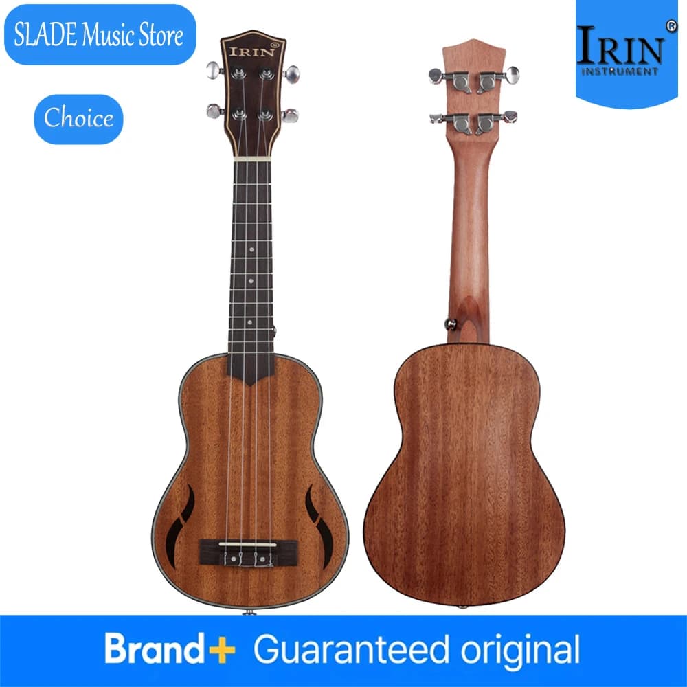 IRIN Ukulele 21 Pollici a 4 Corde, Mini Chitarra Hawaiana in Mogano Premium, Strumento Musicale a Corda