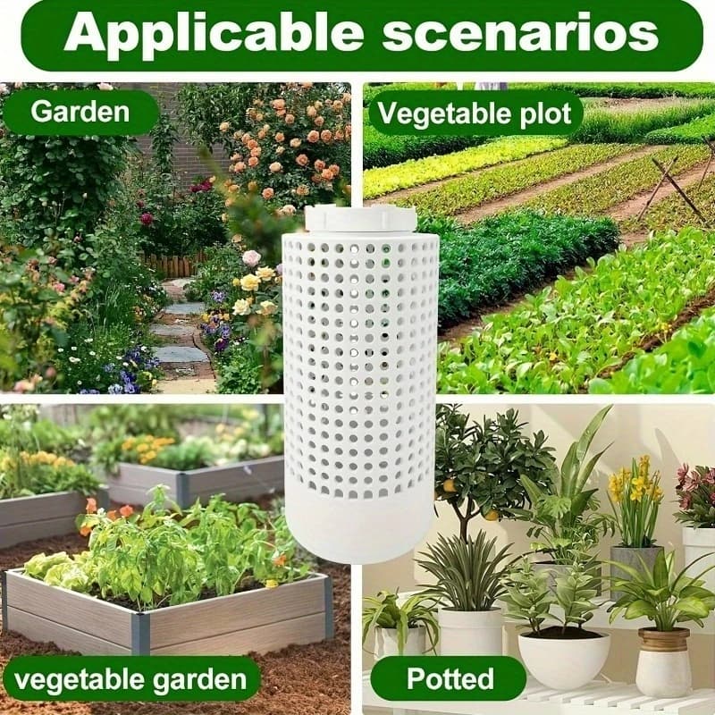 Contenitore per compostaggio vermicomposto in PVC salvaspazio, rotondo, resistente agli odori, per piccole piante in vaso e giardini.
