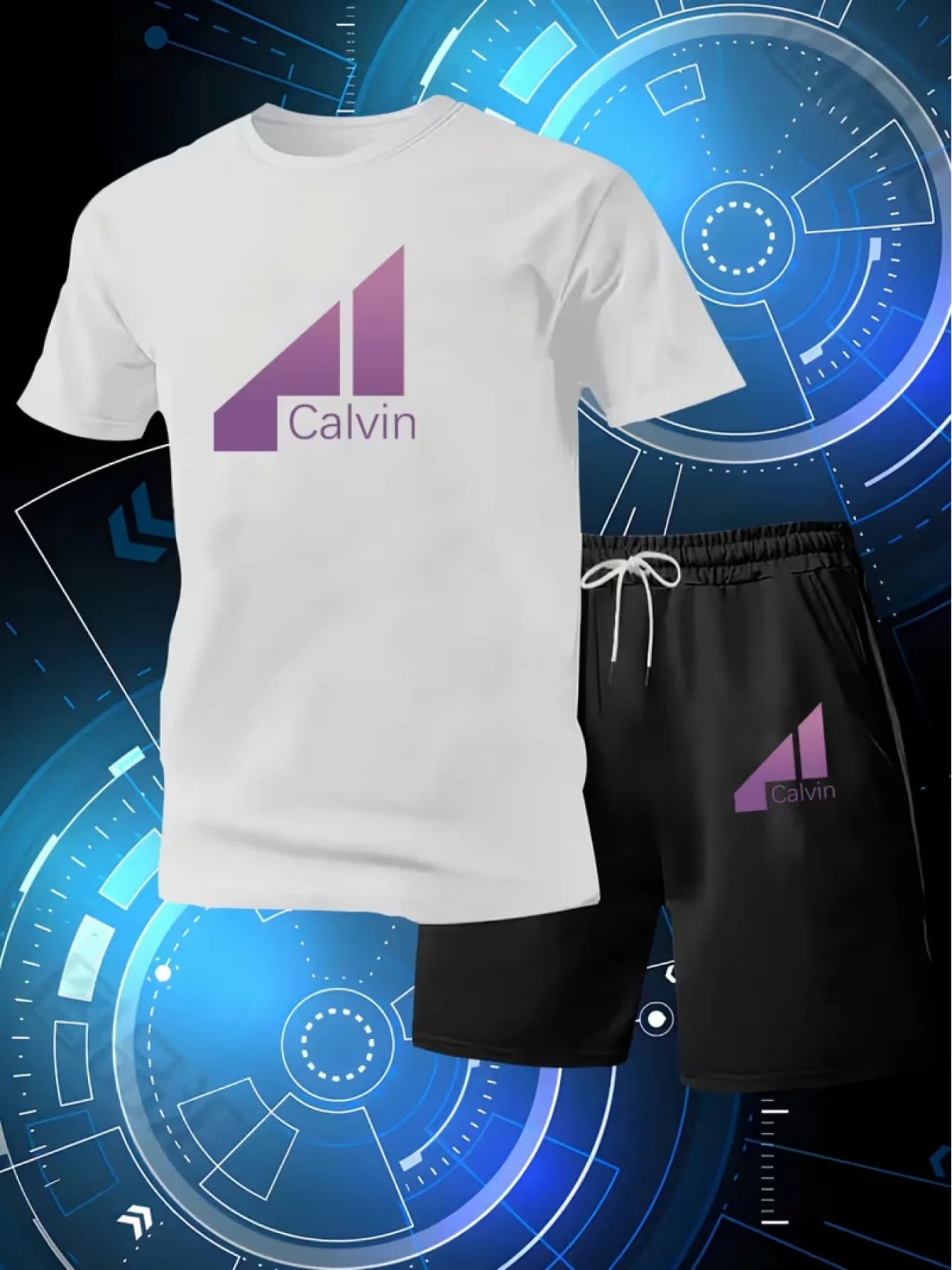 Quick and Absorbent Drying Polyester Sports Clothing Set - Comfortable and Soft Men Casual Clothing