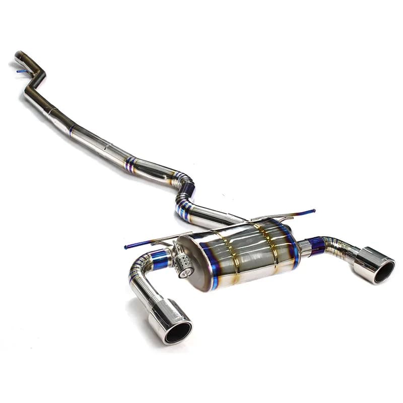 Titanium Shoe Tube for F30 F32 N20 B48 2.0T 2013-2023, Silencer with Valve and Remote Control, Tuning Kit