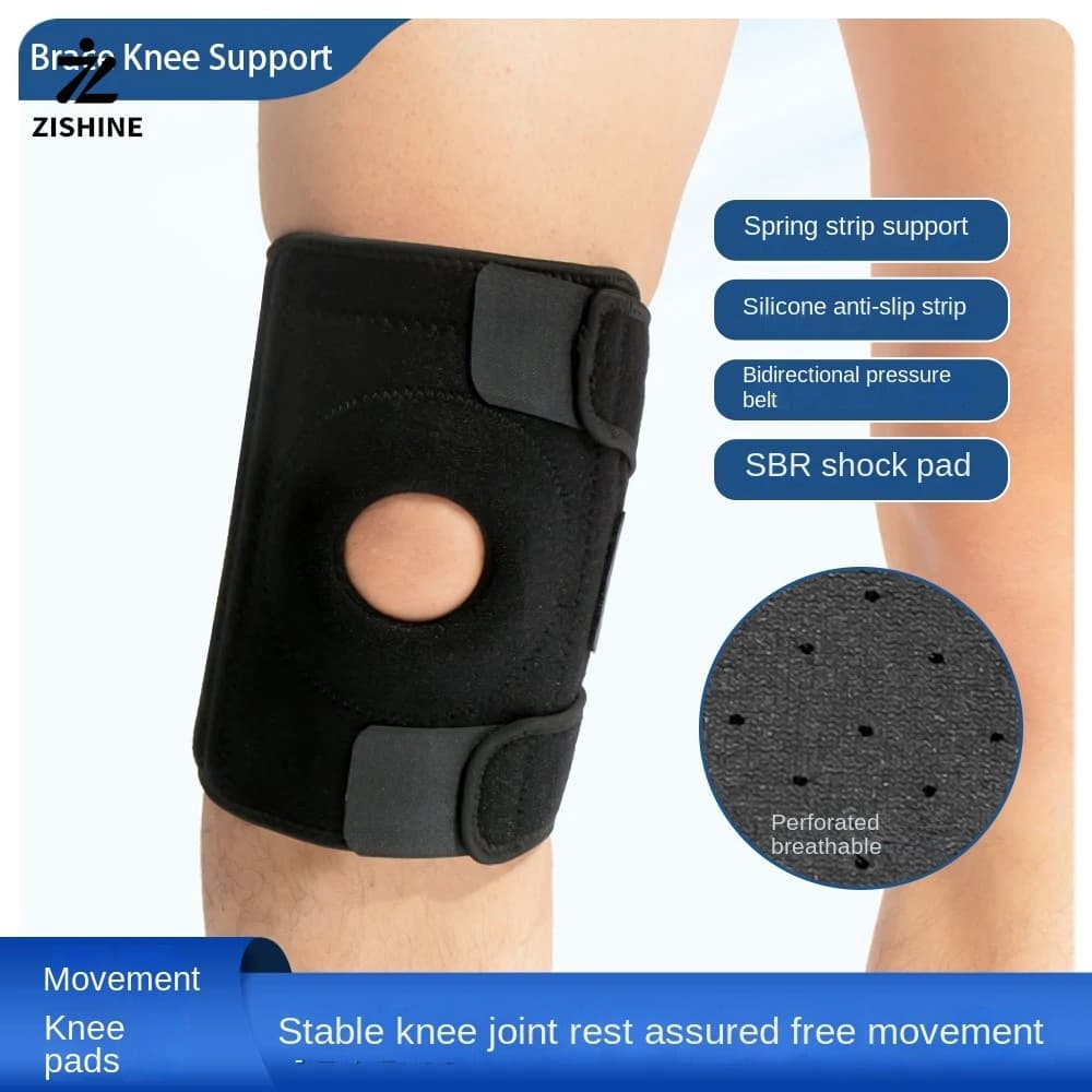 1pc Ginocchiera ortopedica Supporto per ginocchio Sollievo dal dolore articolare Protezione sportiva Ginocchiera sportiva regolabile Protegge il legamento del menisco