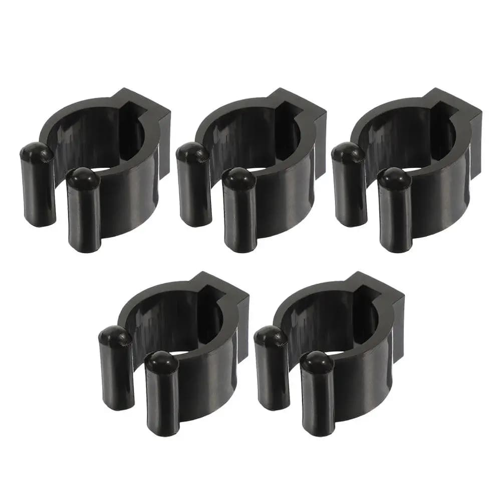5Pcs Plastic Pool Stick Holder Sturdy Vertical Wall Mount for Cues Fishing Rods Billiards Snooker Rack Storage Clip