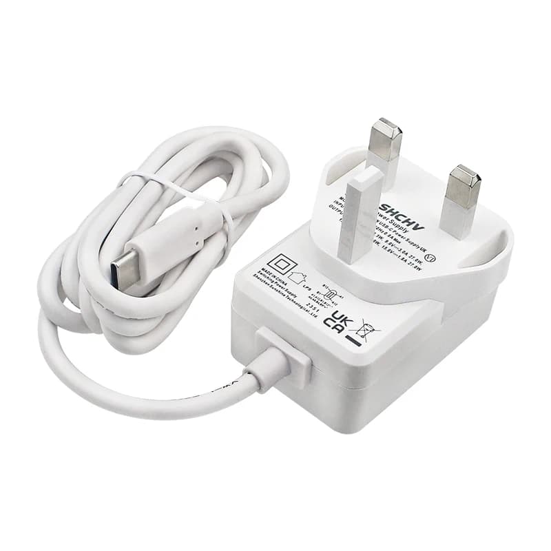 Raspberry Pi 5 5.1V 5A PD 27W USB Type C GaN Charger EU UK Plug Power Adapter for Raspberry Pi 5/4B RPI 5