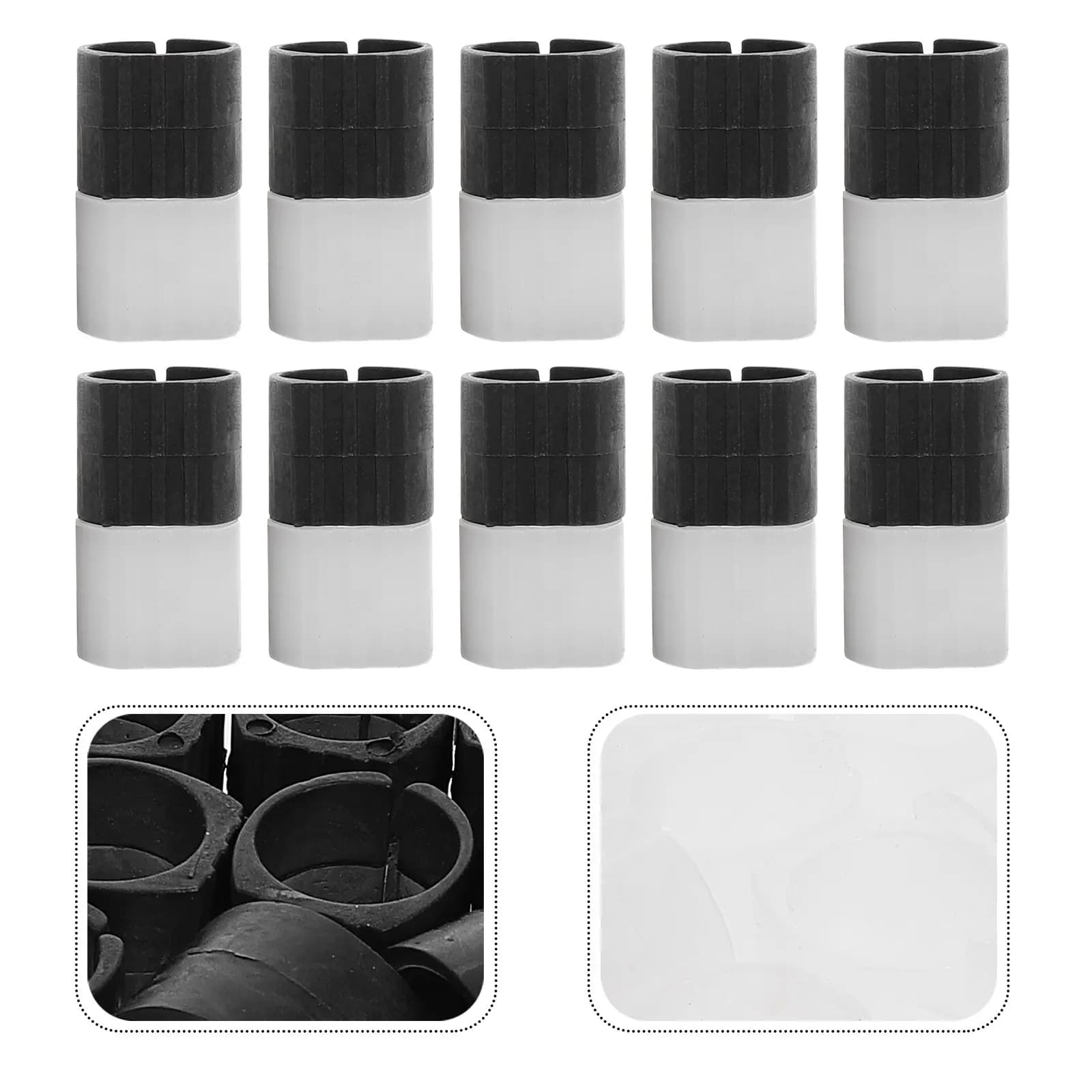 30 pezzi di coprigambe per sedie in plastica a forma di U, protezioni antiscivolo per gambe di tavoli, cuscinetti antiscivolo per mobili, per soggiorno e camera da letto