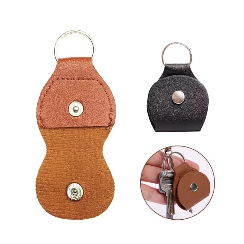 1/3/5 Pezzi Custodia per Plettri da Chitarra in PU, Porta Plettri a Forma di Portachiavi, Accessori per Chitarra, Mini Custodia Portatile TMZ