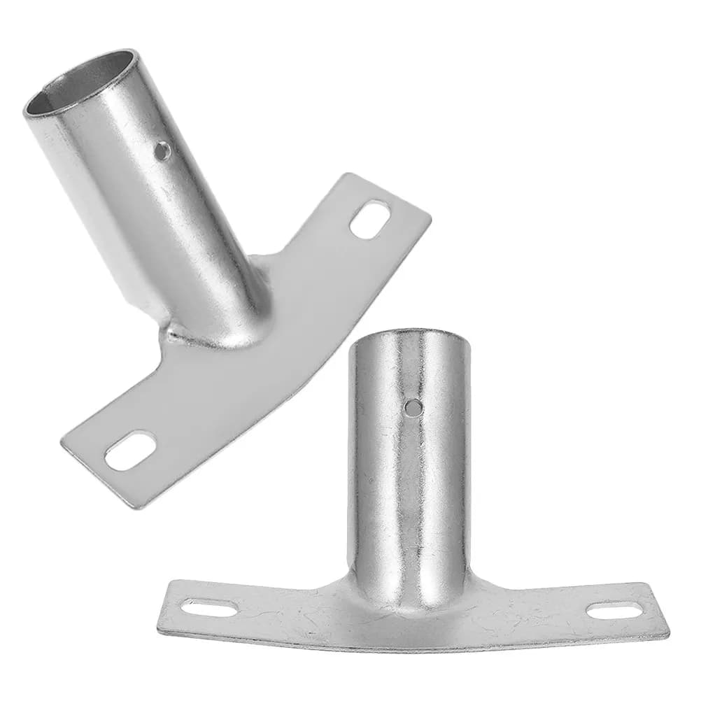 2Pcs Floor Brush Replacement Broom Handle Bracket Metal Threaded Tips Connector Adapter for Mop Broom Cleaning Accessories