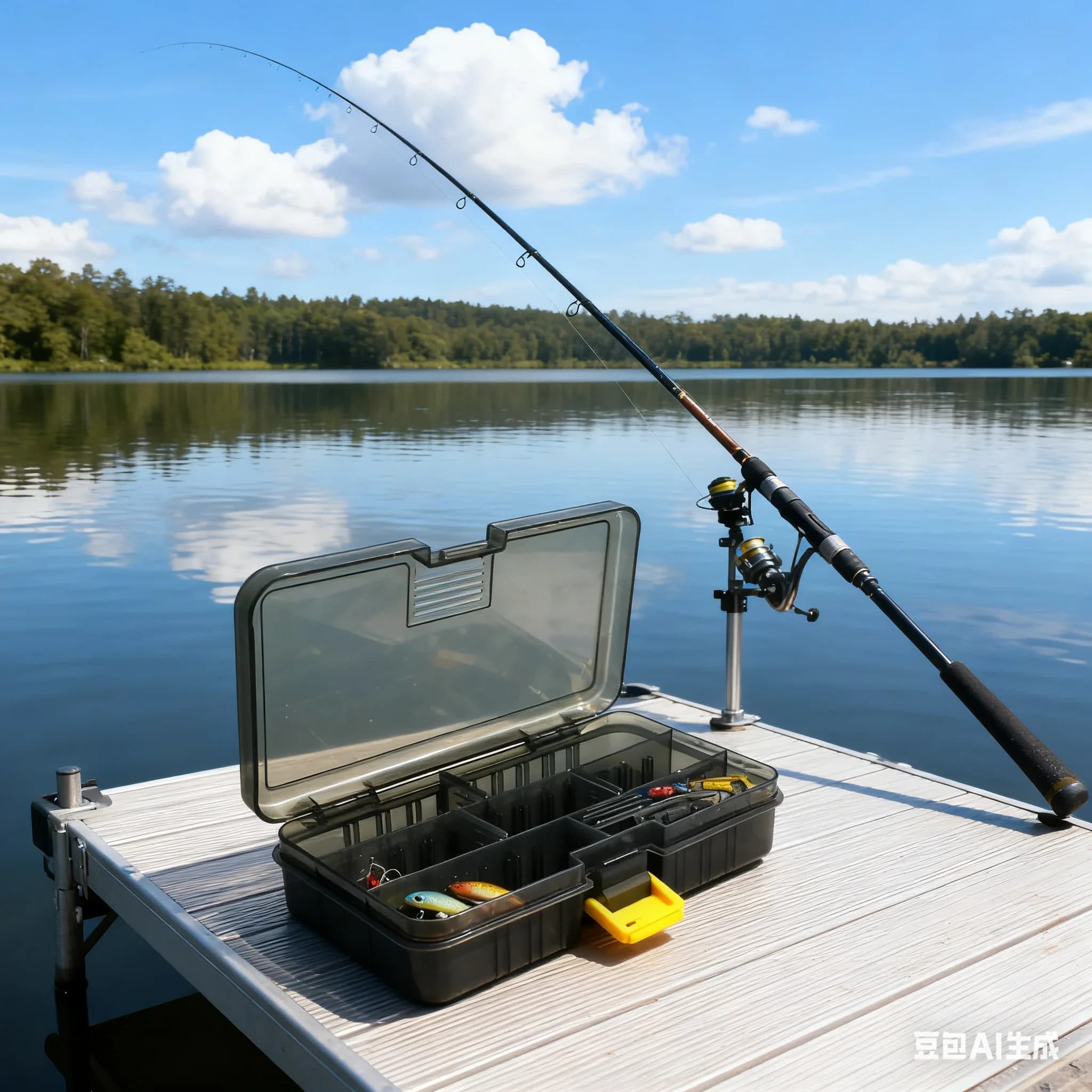 Box for bait and bait equipment - With removable compartments for organizing fishing baits Accessories for baits and fishing gear