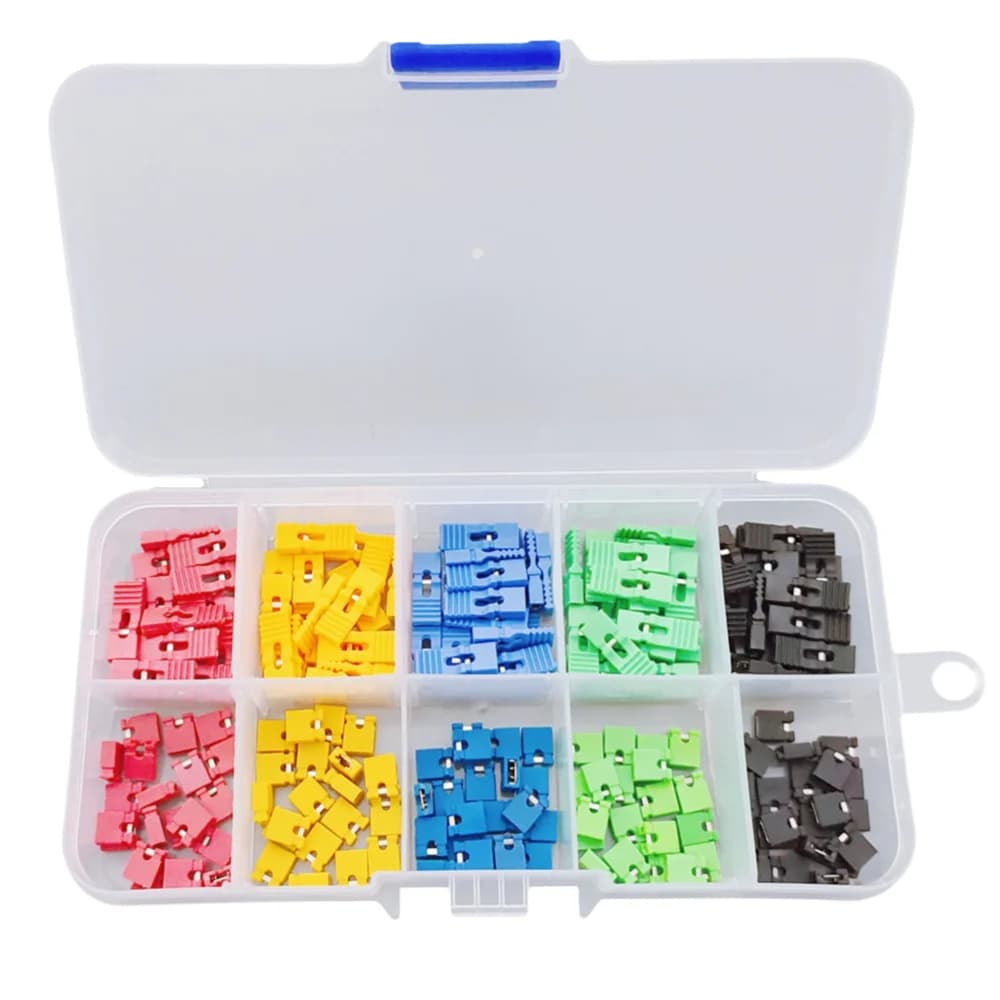 200-piece mixed jumper cappucci kit, 2.54 mm long handle, standard circuit, short circuit pin blocks for Arduino Raspberry Pi PCB