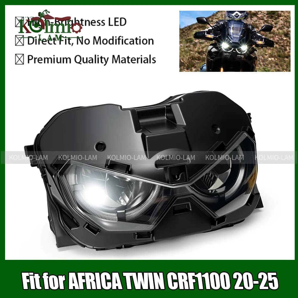 Misura Per Il 2020 - 2025 Honda AFRICA TWIN 1100 CRF1100 Faro Del Motociclo Faro CRF 1100 CRF1100L 2024 2023 2022 2021 Luce